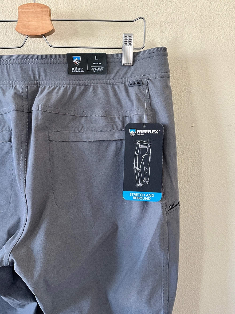 KÜHL Gray Freeflex Dash Straight Fit Higher Back Jogger Size L - Picture 2 of 13